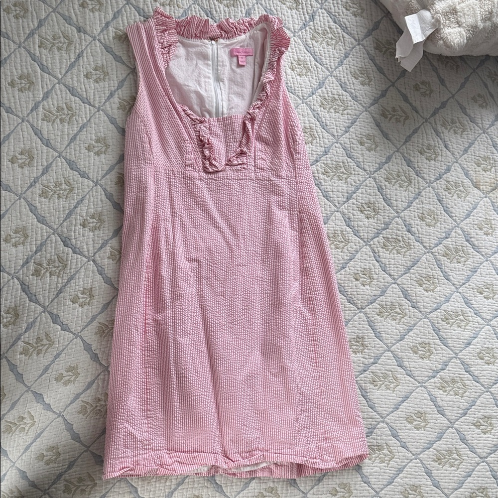 Lilly Pulitzer Pink seersucker dress